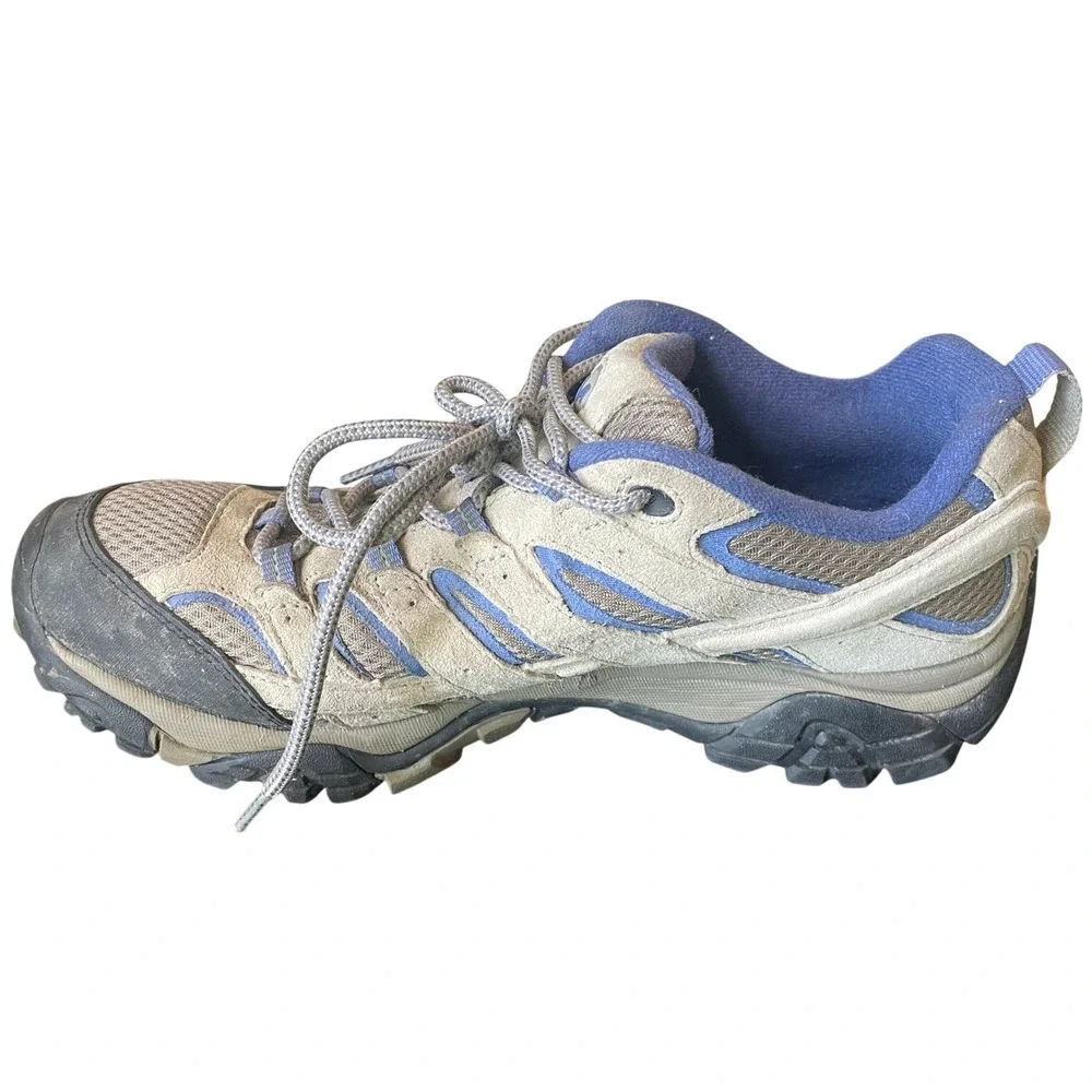 Merrell Womens Moab 2 Vent Aluminum Marlin‎ Hiking Shoes Size 10 Trail Sneakers